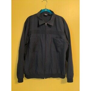 Vintage John Blair Jacket Men's Full Zip Collar 80s Blue Pocket Norm XL XLarge